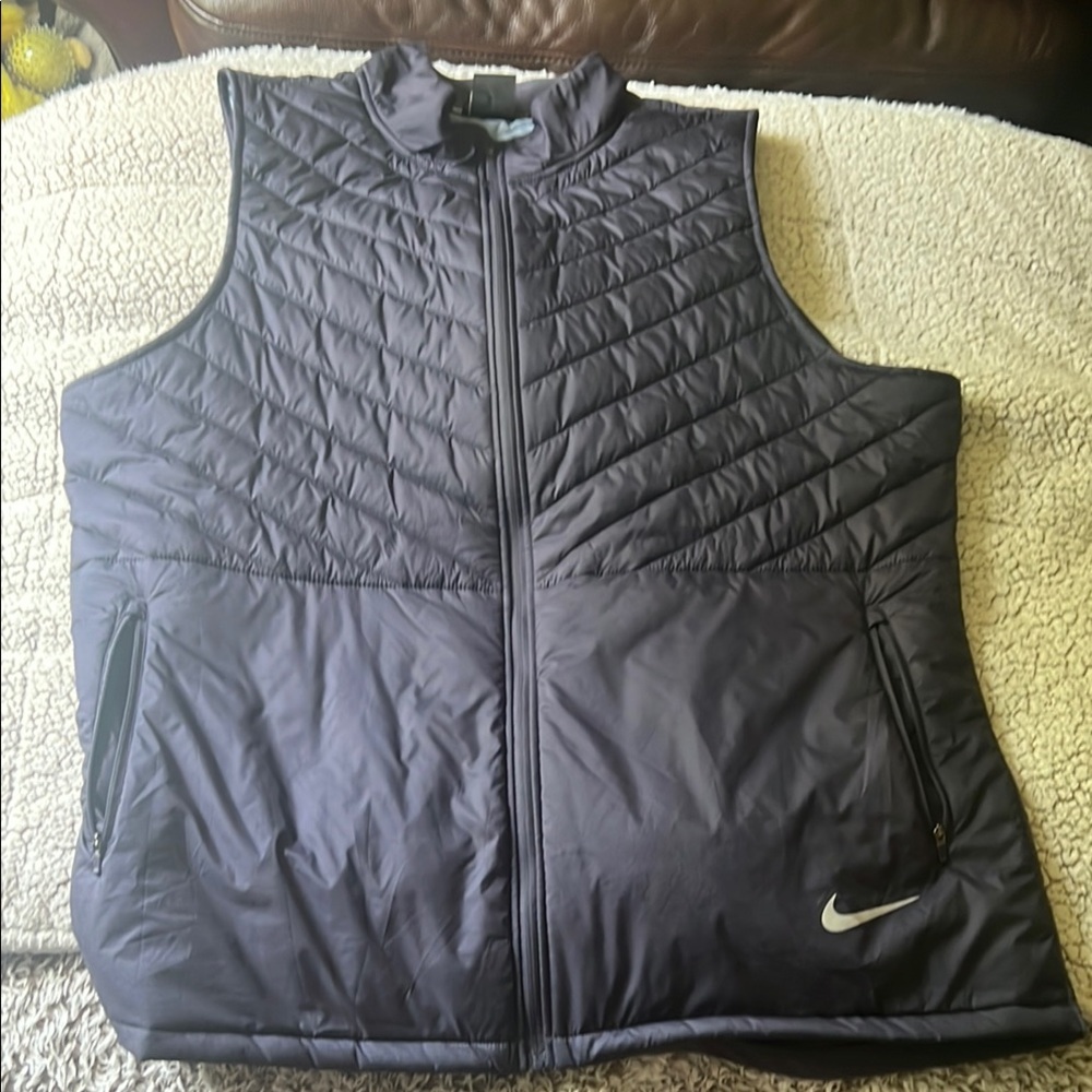 Nike Black Quilted Athletic Vest